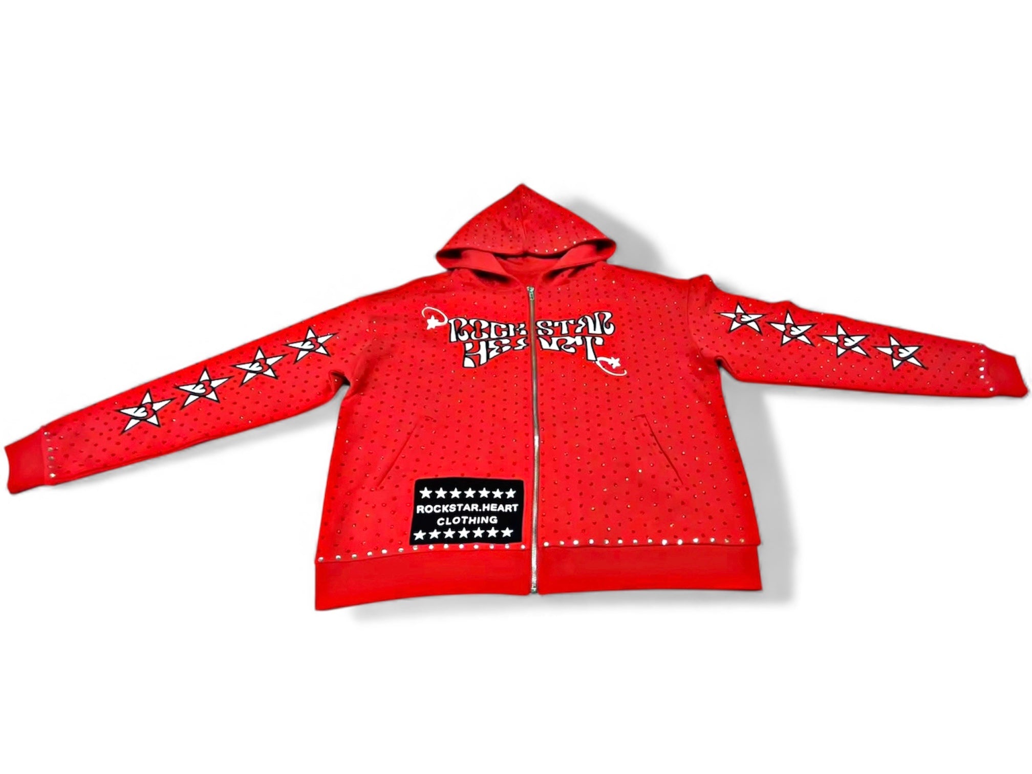 Rockstar Heart Rhinestone Hoodie