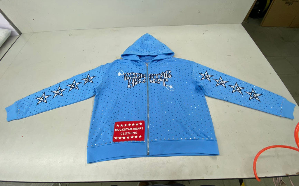 Rockstar Heart Rhinestone Hoodie