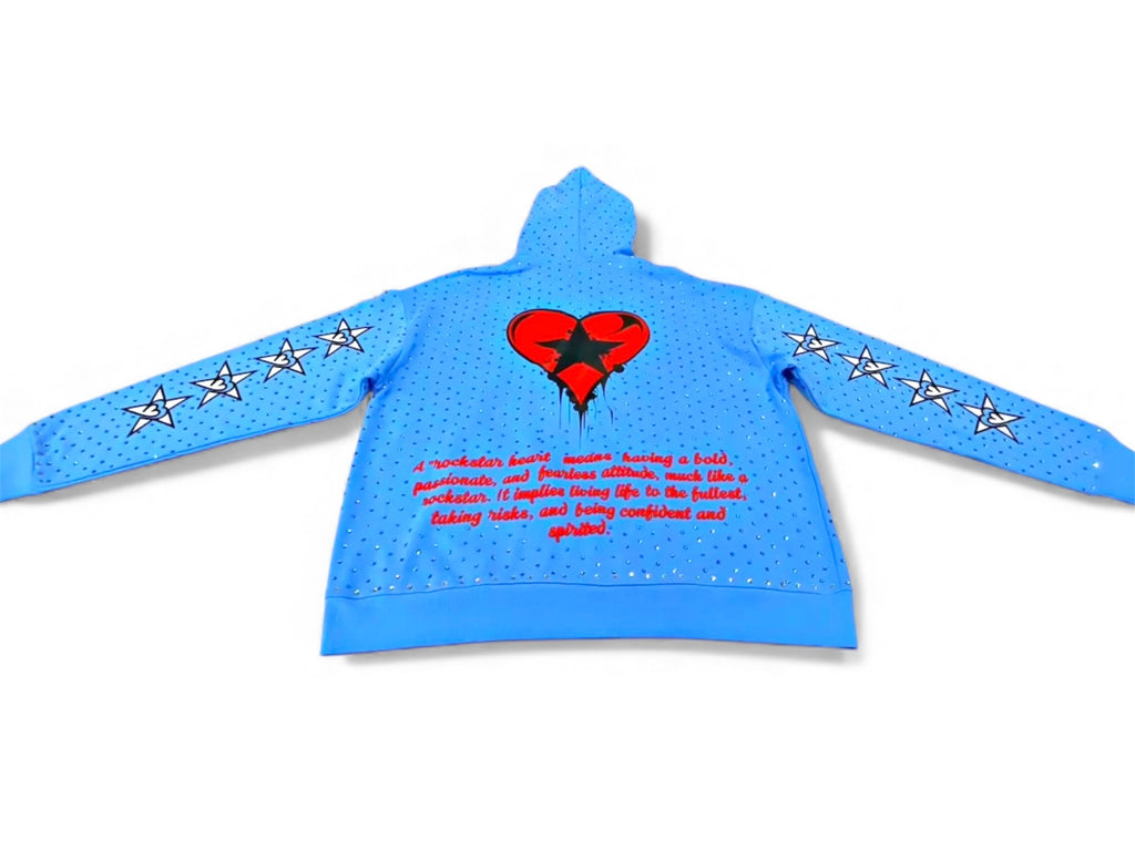 Rockstar Heart Rhinestone Hoodie