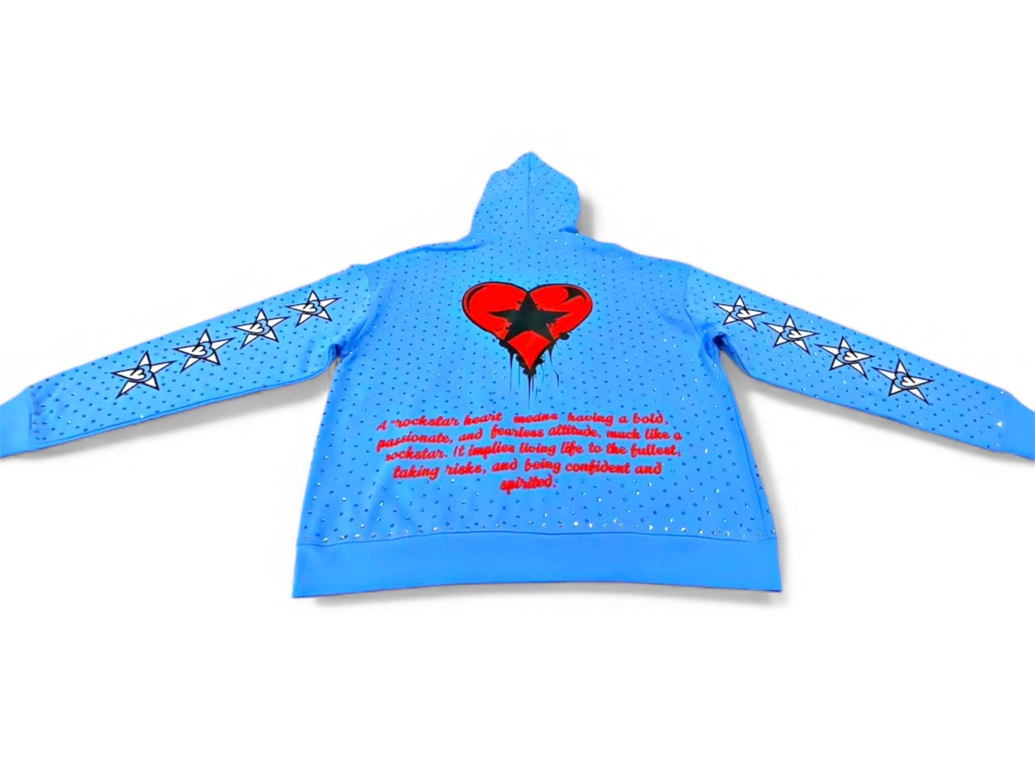 Rockstar Heart Rhinestone Hoodie