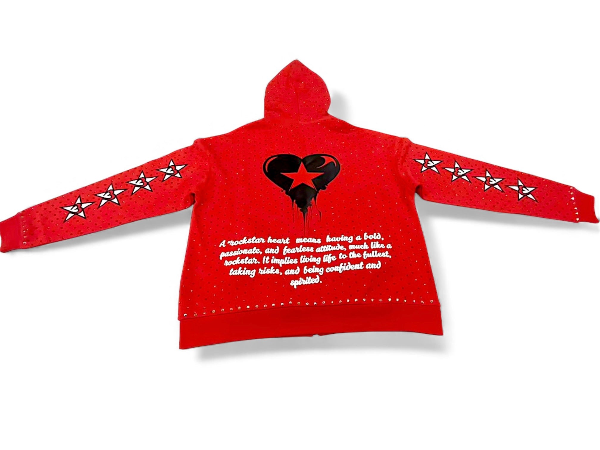 Rockstar Heart Rhinestone Hoodie