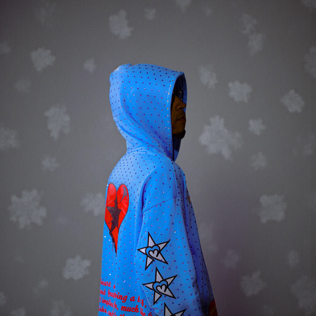 Rockstar Heart Rhinestone Hoodie