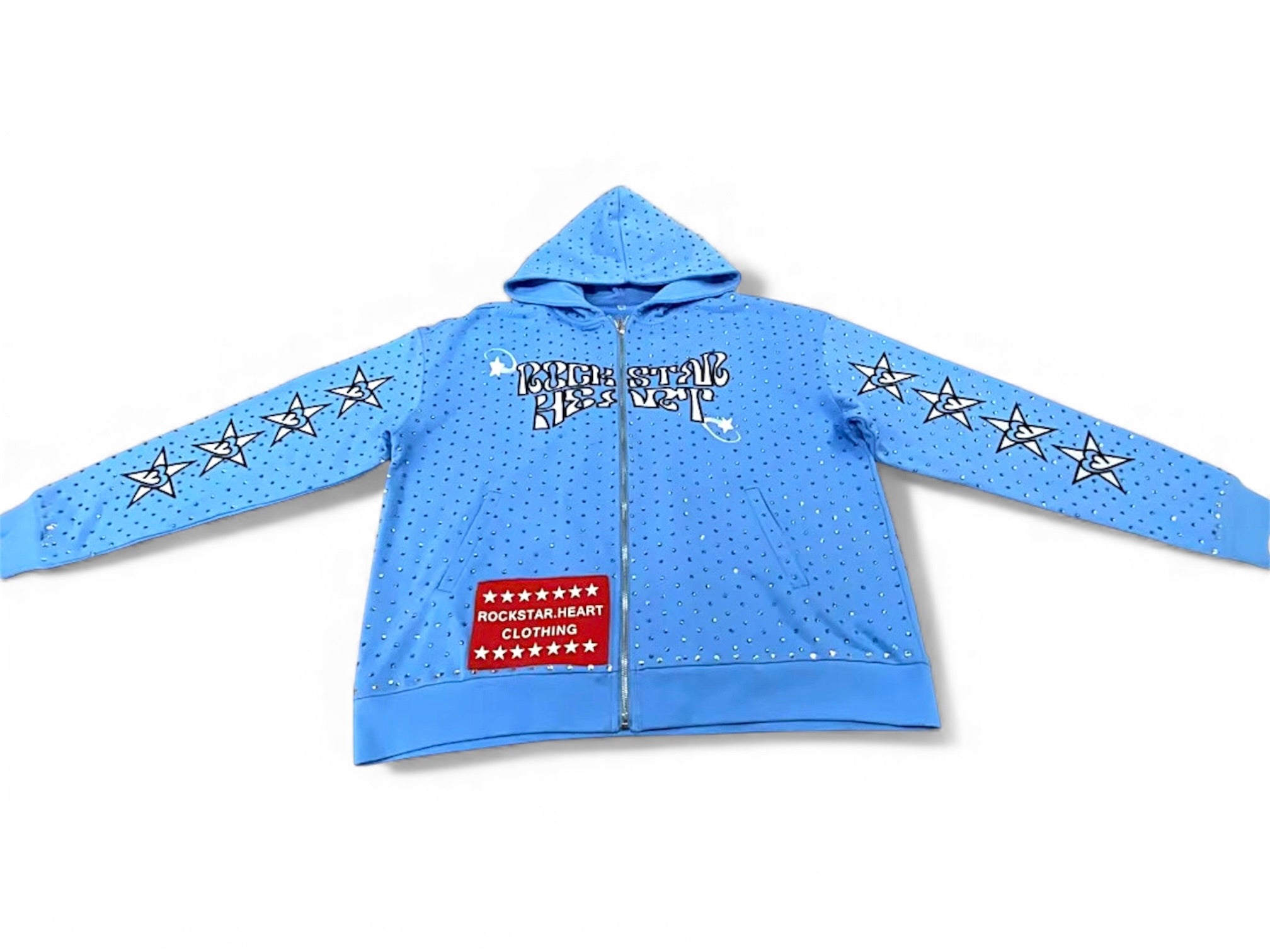 Rockstar Heart Rhinestone Hoodie